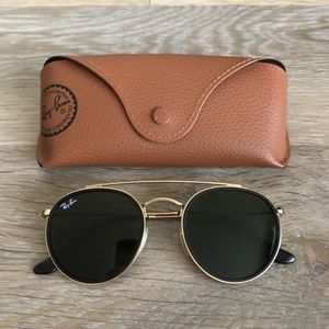 Ray-Ban 51mm Round Double Bridge Sunglasses